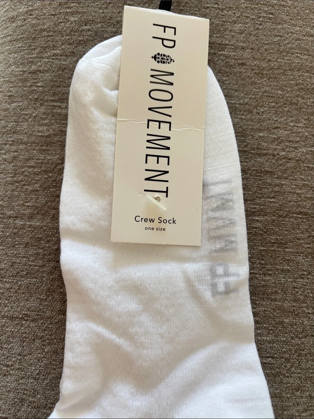 Free people Movement tube socks. NWT. White